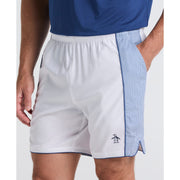 Net Graphic Performance Tennis Shorts (Bright White) Front Detail