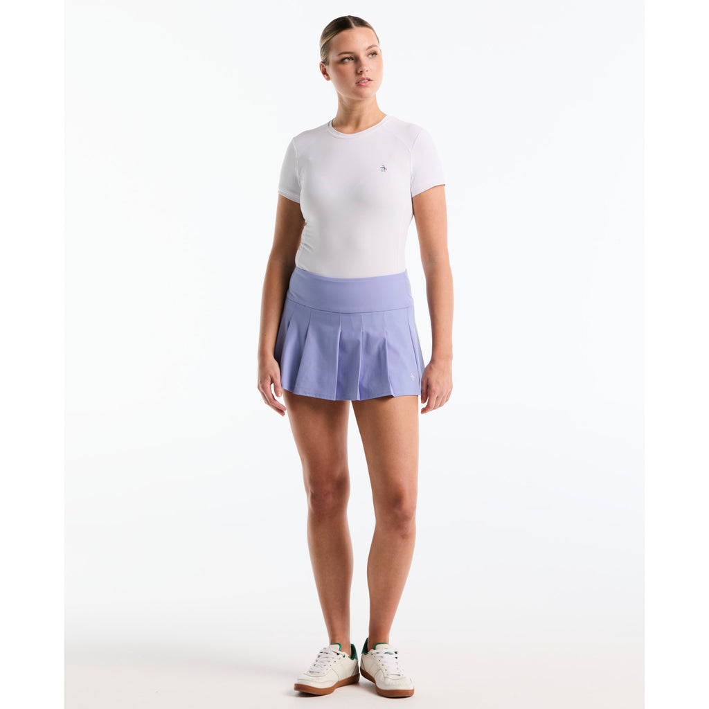 Pleated Tennis Skort Pale Iris