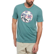 Floral Fill Pete T-Shirt In Sea Pine