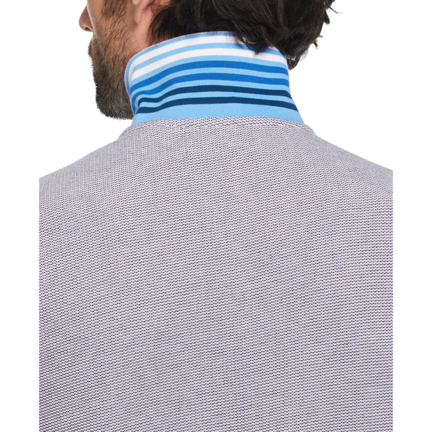 Short Sleeve Birdseye Polo Shirt In Lavendula