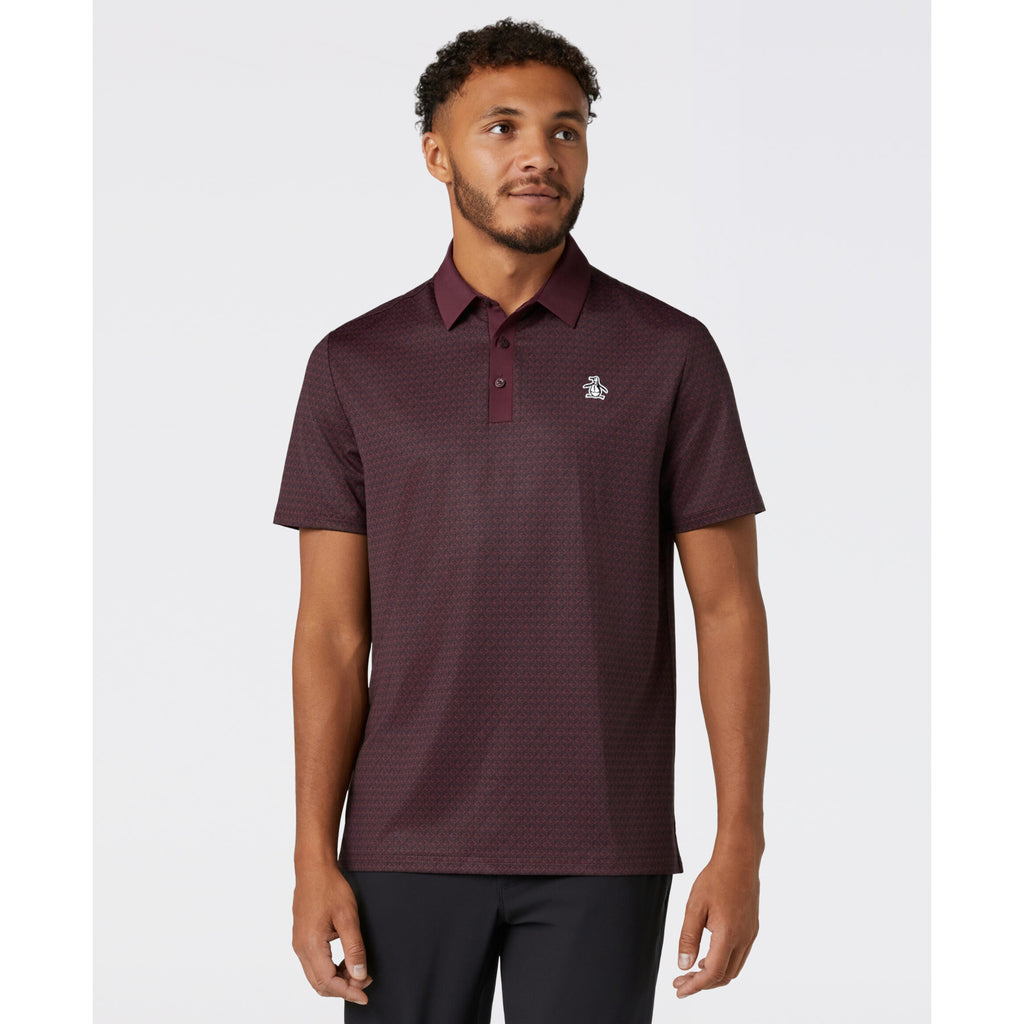 Petes Tee Time Golf Polo Wine