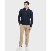 Quarter Zip Golf Pullover (Black Iris) Styled