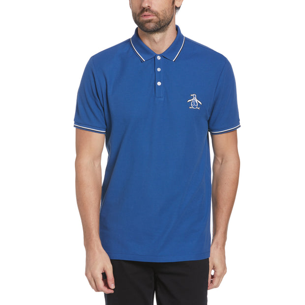 Mega Pete Tipped Short Sleeve Polo Shirt In Limoges | Outlet