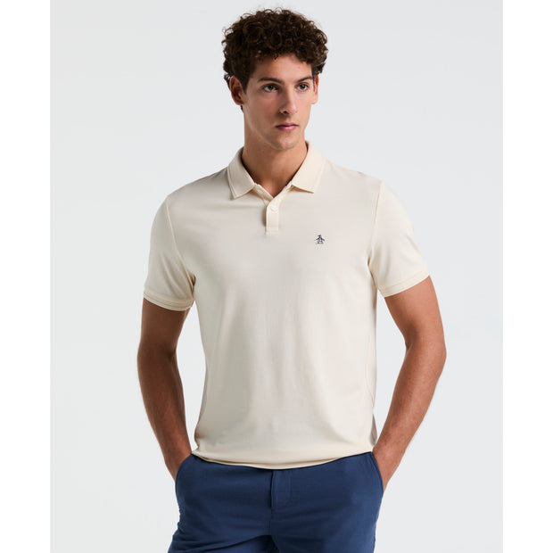 Daddy Pique Short Sleeve Polo Shirt In White | Original Penguin®