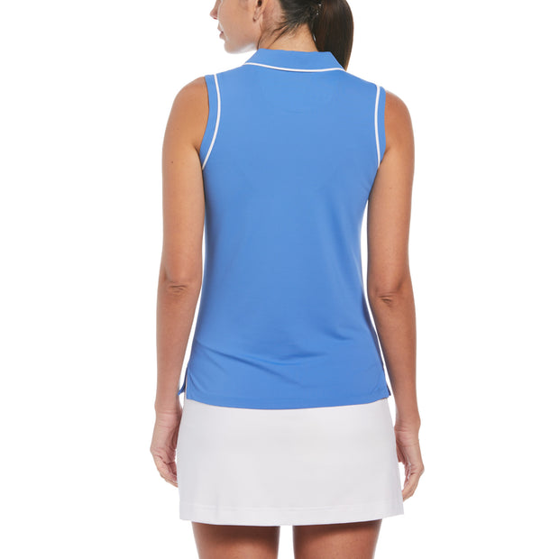Women's Veronica Sleeveless Golf Polo Shirt In Nebulas Blue