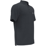 Allover Pete Print Short Sleeve Golf Polo Shirt In Caviar