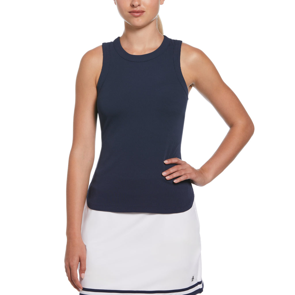 Ribbed Tennis Tank Top Iris