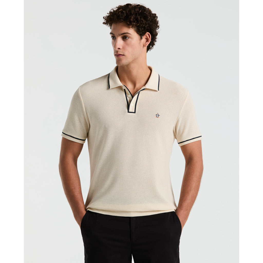Icons Bentley Mesh Polo Shirt Birch