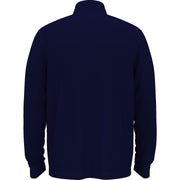 Color Block 1/4 Zip Long Sleeve Golf Sweater In Black Iris