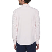Ecovero Oxford Stretch Long Sleeve Shirt In Parfait Pink