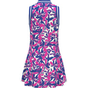 Women's Floral Print Golf Dress In Cheeky Pink