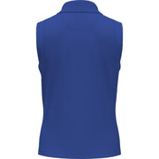 Women's 1/4 Zip Mesh Block Sleeveless Golf Polo Shirt In Nebulas Blue