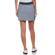 Women's Geo Print Golf Skort In Black Iris