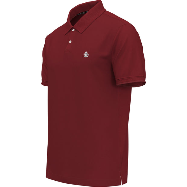 Sticker Pete Daddy Polo Shirt In Red Dahlia