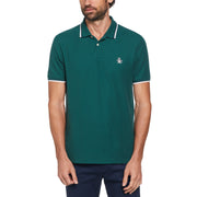 Tipped Sticker Pete Polo Shirt In June Bug