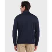 Quarter Zip Golf Pullover (Black Iris) Back