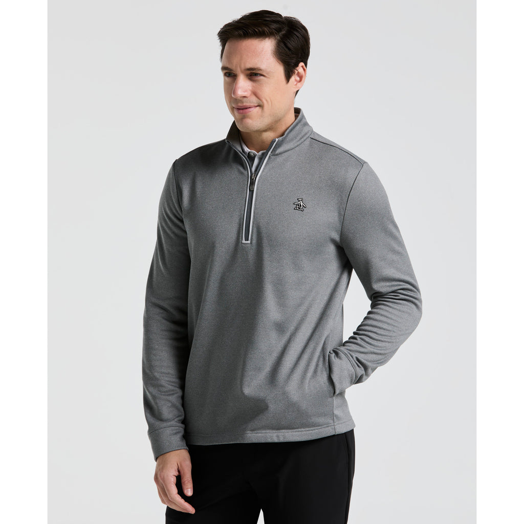 Quarter Zip Golf Pullover Quiet Heather