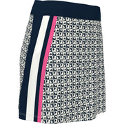 Women's Geo Print Golf Skort In Black Iris