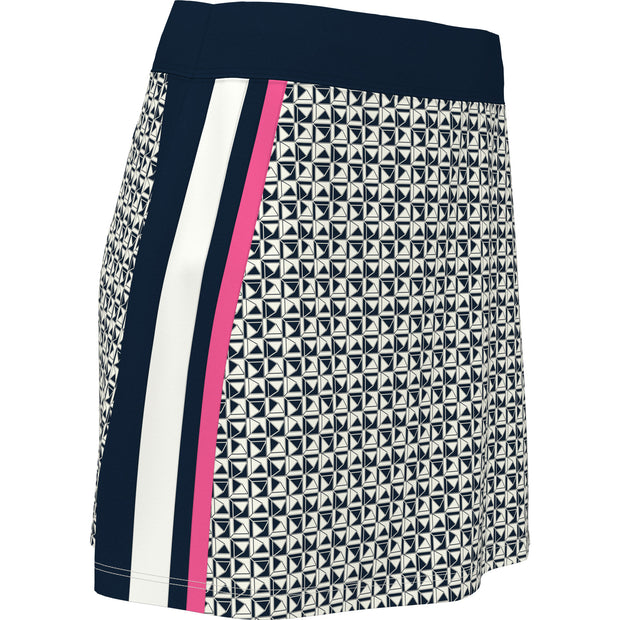 Women's Geo Print Golf Skort In Black Iris