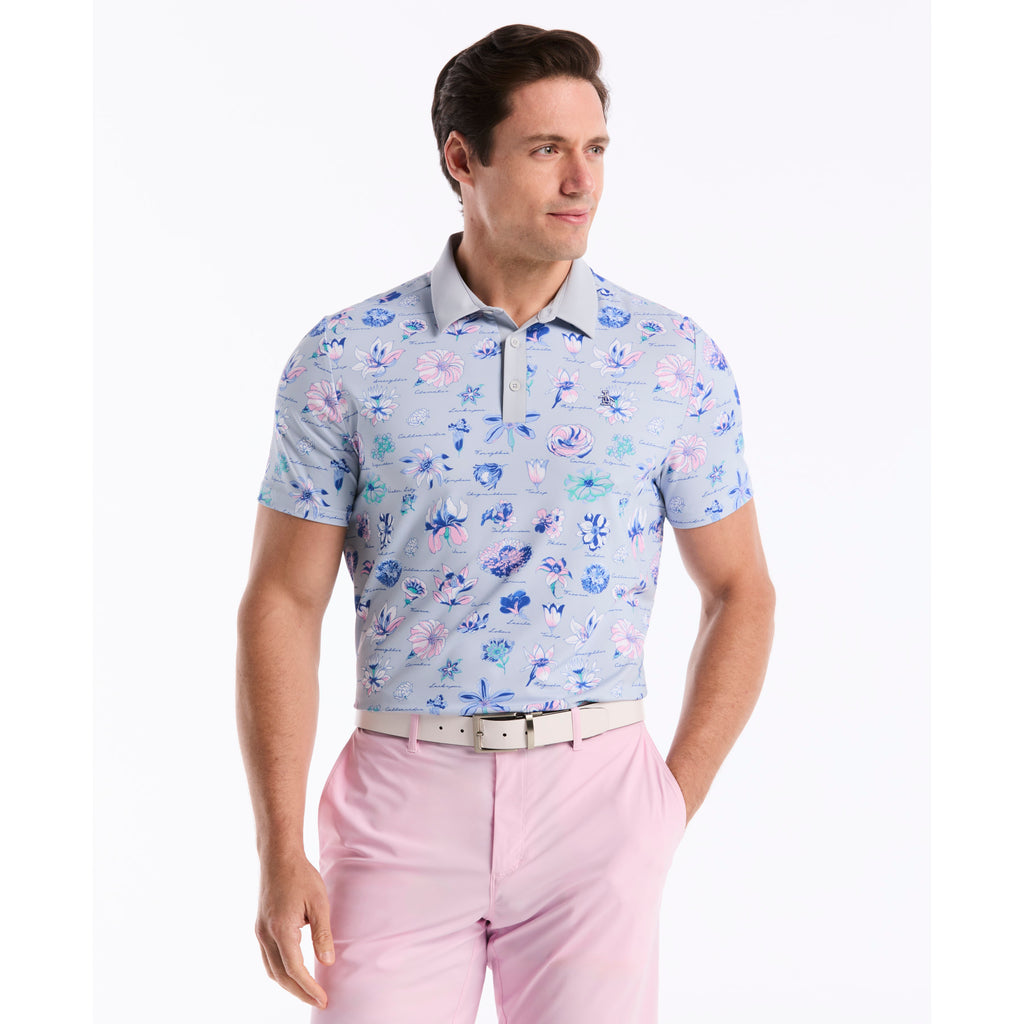 Textbook Floral Golf Polo Dawn