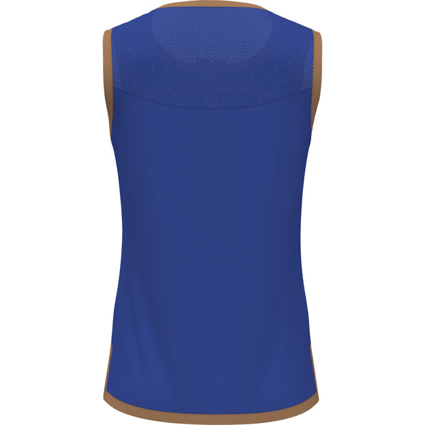Womens Contrast Binding Bow Golf Shirt In Nautical Blue