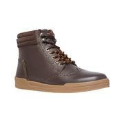 Military Boot In Leather Brown