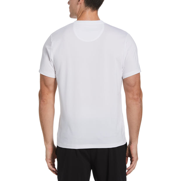 Performance Novelty Graphic Tennis T-Shirt In Bright White