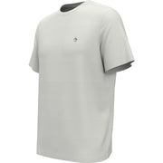 Hellweißes Tennis-T-Shirt mit Rundhalsausschnitt