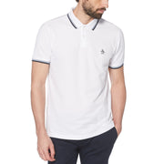 Sticker Pete Organic Cotton Polo Shirt In Bright White