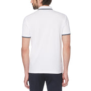 Sticker Pete Poloshirt aus Bio-Baumwolle in leuchtendem Weiß