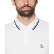 Sticker Pete Organic Cotton Polo Shirt In Bright White
