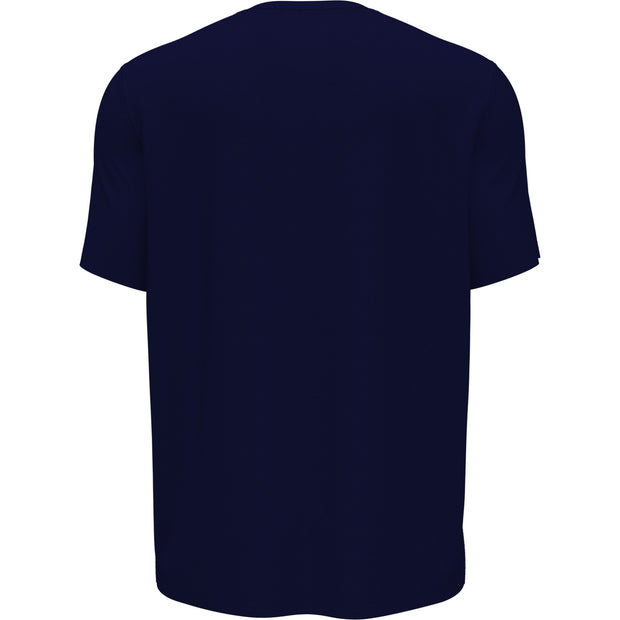 Solid Performance Tennis T-Shirt In Black Iris