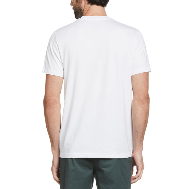 Multi Colour Penguin Logo T-Shirt In Bright White