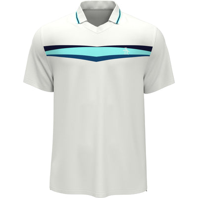 Performance Heritage Print Tennis Polo In Bright White