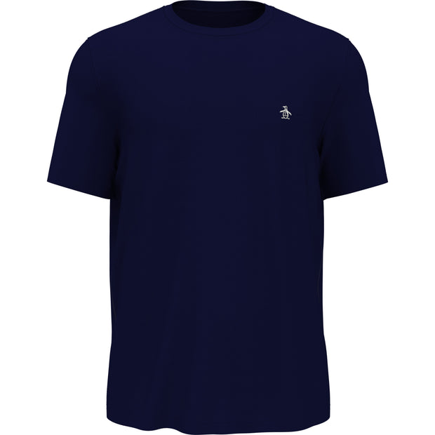 Solid Performance Tennis T-Shirt In Black Iris
