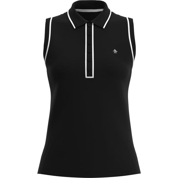 Womens Veronica Golf Polo Shirt In Caviar