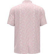 Have A Beer Novelty Print Golf Polo Shirt In Rose Bouquet